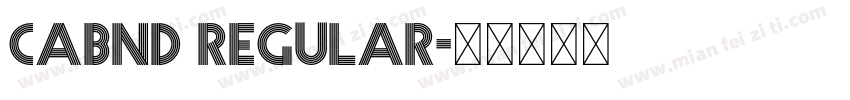 CABND Regular字体转换
